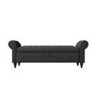 63  Bed Bench Entryway Storage Bench for Living Room Bedroom