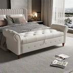 63  Bed Bench Entryway Storage Bench for Living Room Bedroom