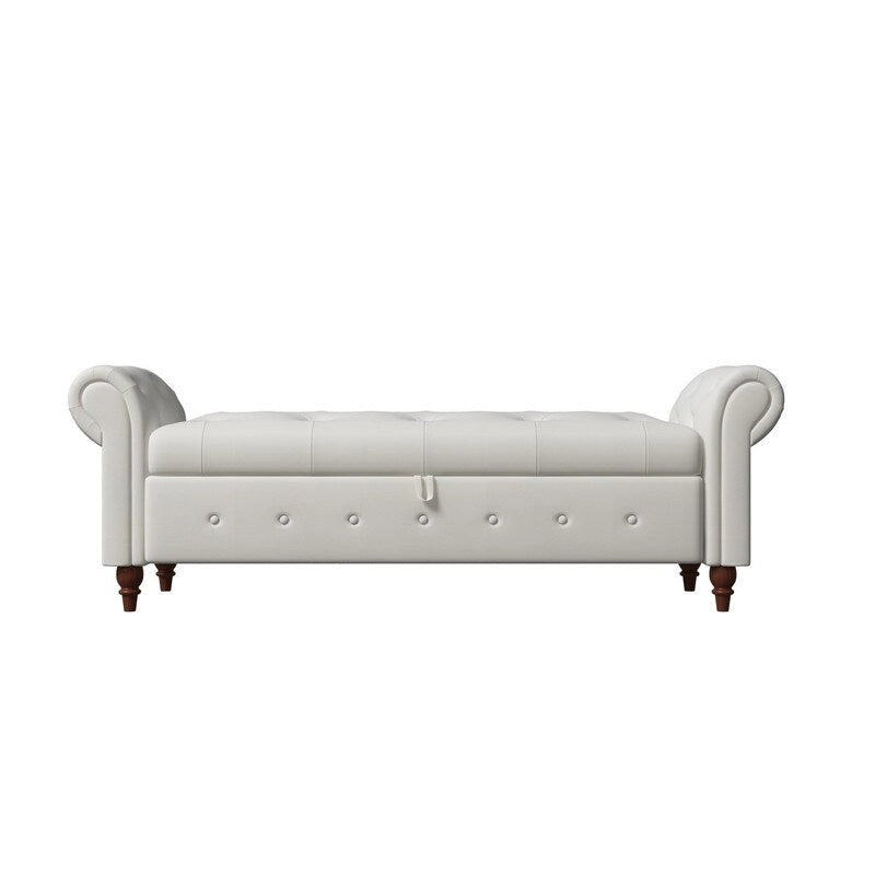 63  Bed Bench Entryway Storage Bench for Living Room Bedroom