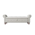63  Bed Bench Entryway Storage Bench for Living Room Bedroom