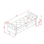 63  Bed Bench Entryway Storage Bench for Living Room Bedroom