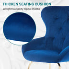 Waters Mid-Century Modern Blue Metal Office Chair by Furniture of America