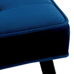 Kipp Velvet Upholstered Button Tufted Bench Ottoman