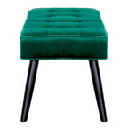 Kipp Velvet Upholstered Button Tufted Bench Ottoman