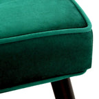 Kipp Velvet Upholstered Button Tufted Bench Ottoman