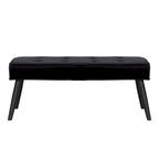 Kipp Velvet Upholstered Button Tufted Bench Ottoman