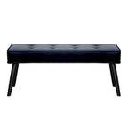 Kipp Velvet Upholstered Button Tufted Bench Ottoman
