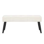 Kipp Velvet Upholstered Button Tufted Bench Ottoman