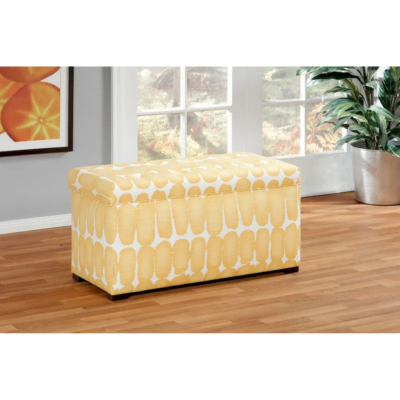 Angela by Sole Designs Upholstered Storage Ottoman Bench