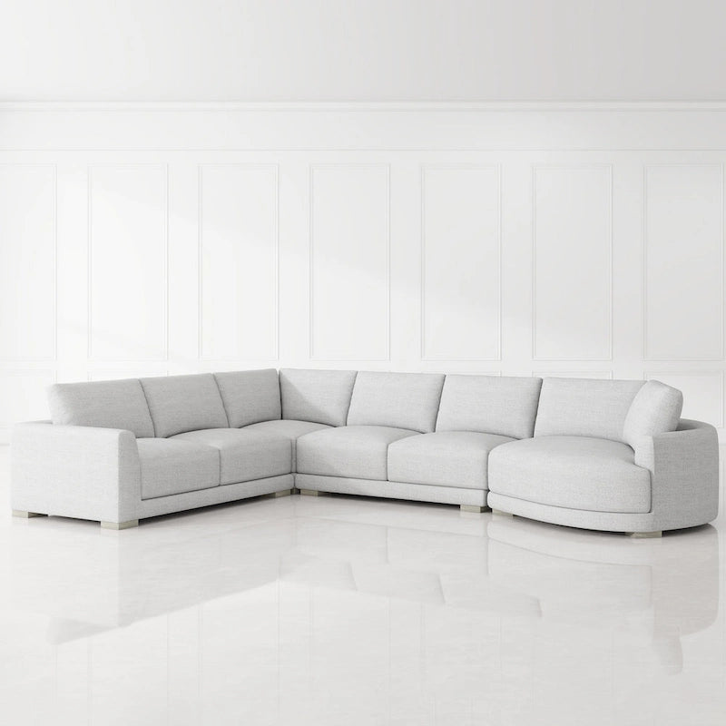 Laguna 165.5  L-Shape Modular Sectional Sofa with Chaise Lounge