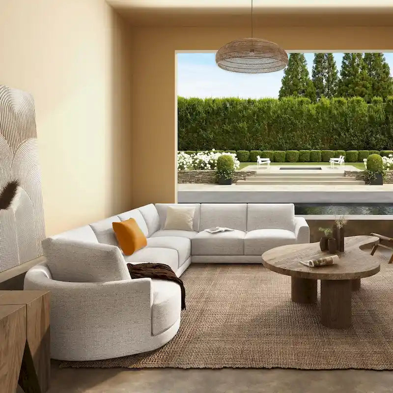 Laguna 165.5  L-Shape Modular Sectional Sofa with Chaise Lounge