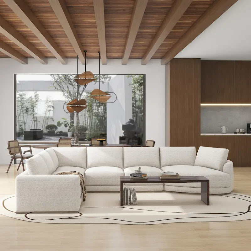 Laguna 165.5  L-Shape Modular Sectional Sofa with Chaise Lounge