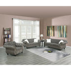 Living Room Sofa with Button Tufted Back