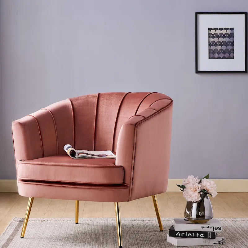 Delicia Contemporary Upholstered Accent Chair by Furniture of America