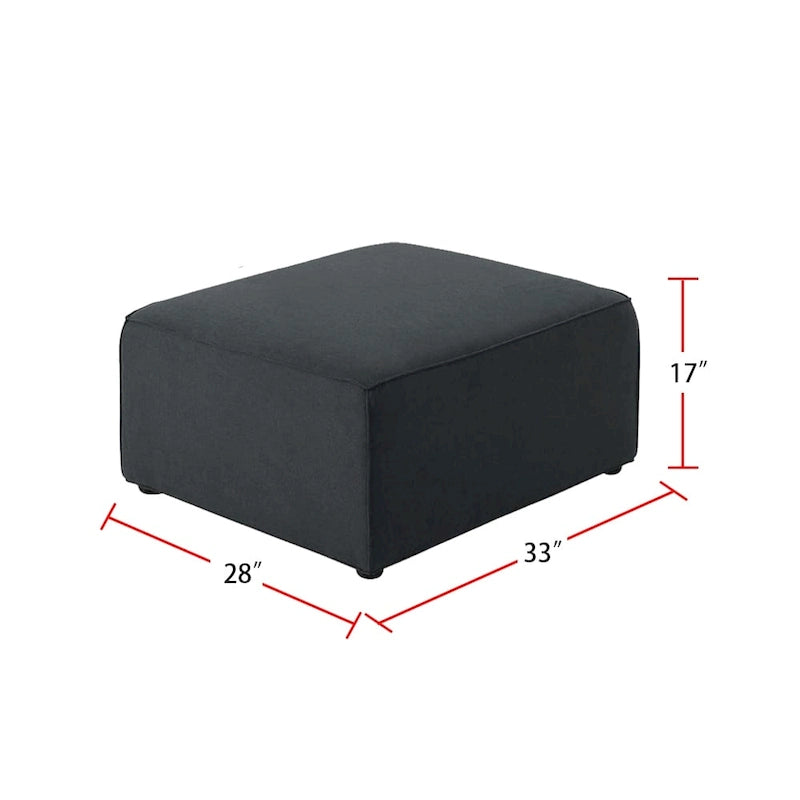 Modular Sectional Sofa with Ottoman