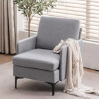 Fabric Upholstered Accent Arm Chair 4 Colors