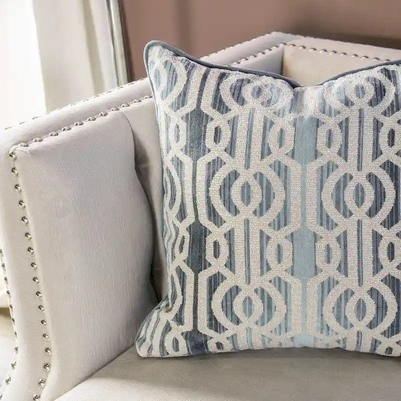 Nall Transitional Fabric Upholstered Tufted Back Tuxedo Arms Sofa by Furniture of America