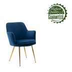Porthos Home Gemma Velvet and Goldtone Metal Accent Chair