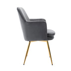 Porthos Home Gemma Velvet and Goldtone Metal Accent Chair