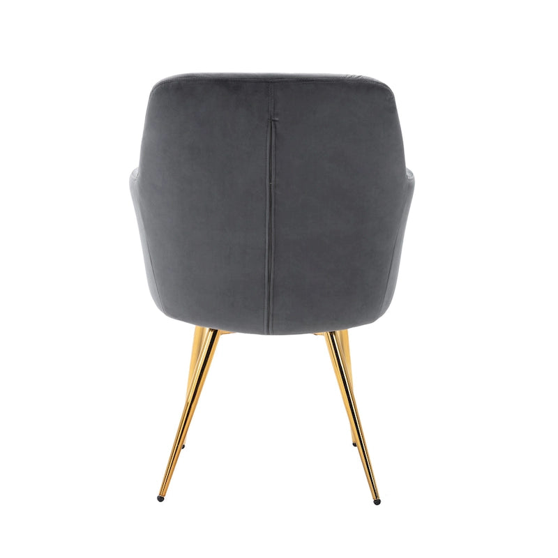Porthos Home Gemma Velvet and Goldtone Metal Accent Chair