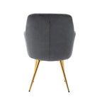 Porthos Home Gemma Velvet and Goldtone Metal Accent Chair