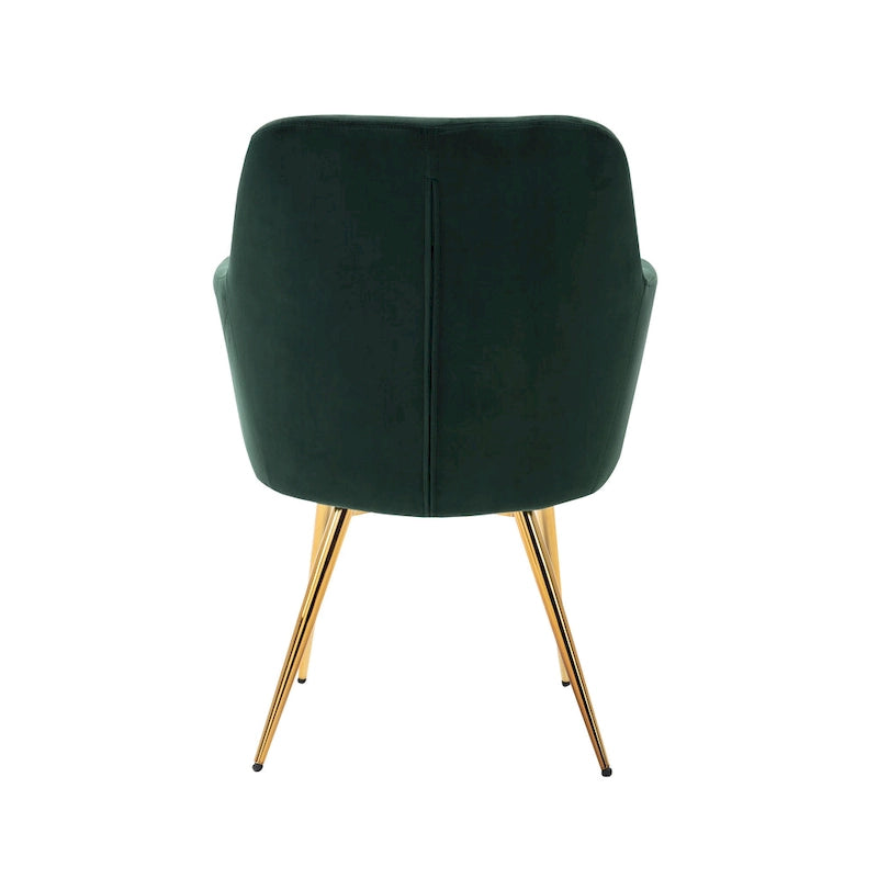 Porthos Home Gemma Velvet and Goldtone Metal Accent Chair