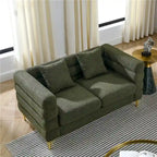 Oversized 2 Seater Sectional Sofa, Living Room Fabric Sectional Sofa
