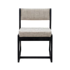 Clyde Solid Wood Black Sled Base Accent Chair