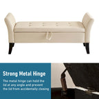 Aukfa Armed Storage Bench for Bedroom Entryway Living Room