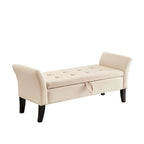 Aukfa Armed Storage Bench for Bedroom Entryway Living Room