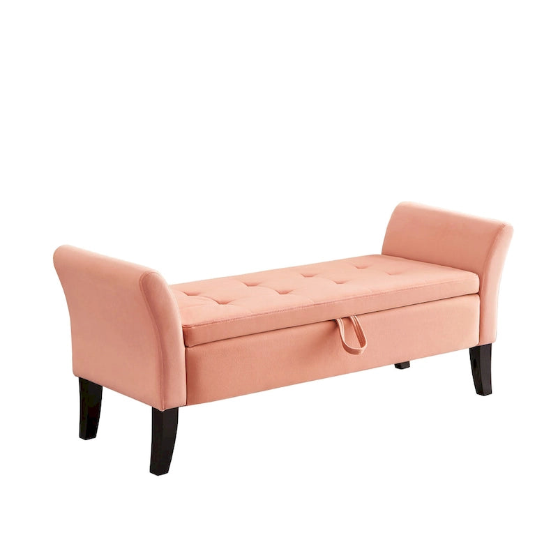 Aukfa Armed Storage Bench for Bedroom Entryway Living Room