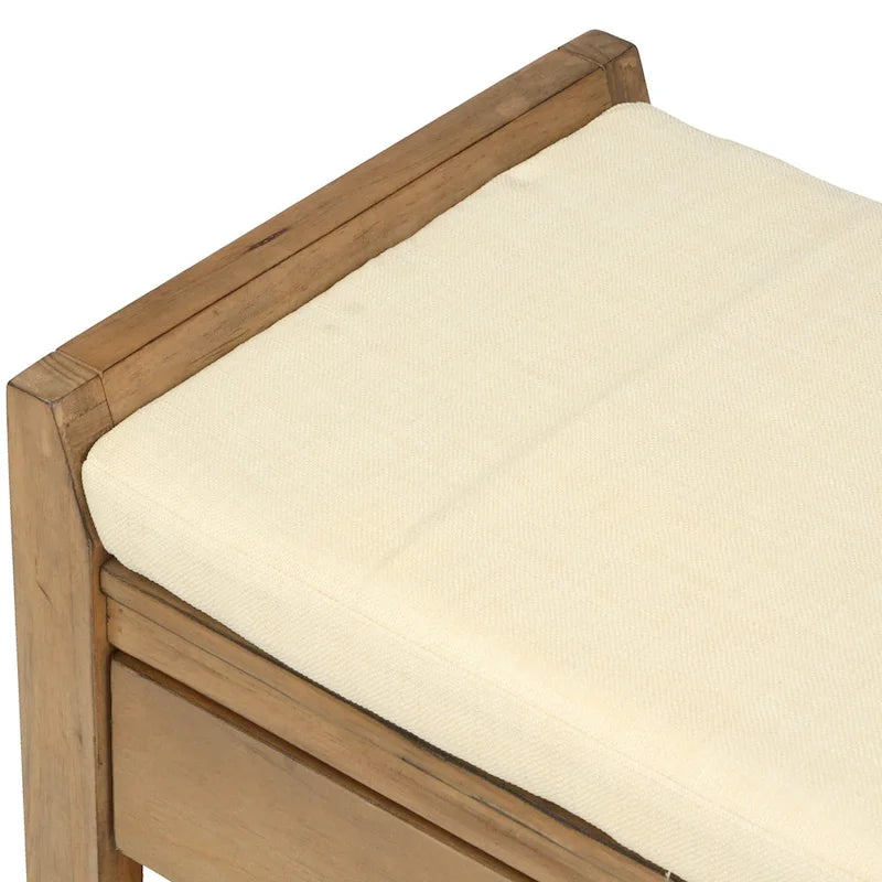Multi-purpose Shoe Rack with Cushioned Seat and Drawers