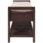 Multi-purpose Shoe Rack with Cushioned Seat and Drawers