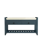 Multi-purpose Shoe Rack with Cushioned Seat and Drawers