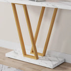 43.3 Console table, Hallway Table Industrial Display Shelf for Entry Way, Hallway, Couch, Living Room, Kitchen, Foyer
