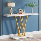 43.3 Console table, Hallway Table Industrial Display Shelf for Entry Way, Hallway, Couch, Living Room, Kitchen, Foyer