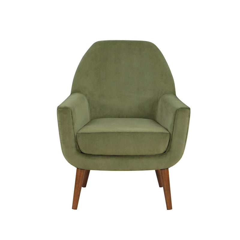 Mid-Century Velvet Arm Chair