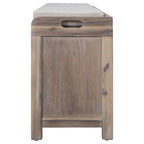 Storage Bench with Removable Basket and 2 Drawers, Removable Cushion