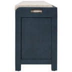 Storage Bench with Removable Basket and 2 Drawers, Removable Cushion