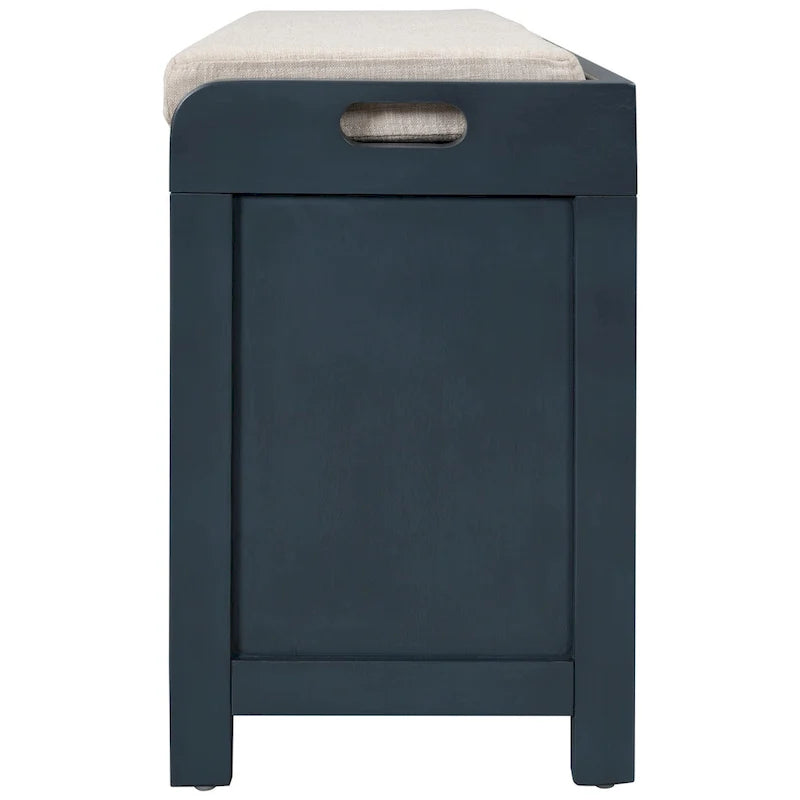 Storage Bench with Removable Basket and 2 Drawers, Removable Cushion