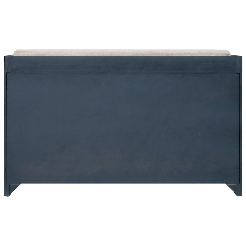 Storage Bench with Removable Basket and 2 Drawers, Removable Cushion
