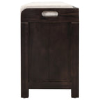 Storage Bench with Removable Basket and 2 Drawers, Removable Cushion