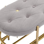 SEYNAR 40  Velvet Upholstered Living Room Bench with Double shoe rack