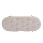 SEYNAR 40  Velvet Upholstered Living Room Bench with Double shoe rack