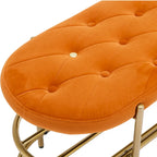 SEYNAR 40  Velvet Upholstered Living Room Bench with Double shoe rack