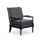 Spindle Fabric Arm Chair