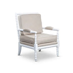 Spindle Fabric Arm Chair