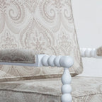 Spindle Fabric Arm Chair