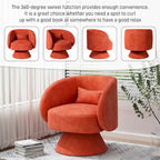 Ouyessir 360 Degree Modern Swivel Cuddle Barrel Sofa Chairs