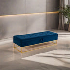 Metal Base Bed Bench with Storage